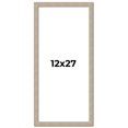 thumbnail image 1 of 12x27 Frame Grey Solid Wood Picture Frame Width 1 Inches | Interior Frame Depth 0.5 Inches |, 1 of 8