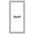 thumbnail image 1 of 12x27 Frame Silver Real Wood Picture Frame Width 1.25 Inches | Interior Frame Depth 0.5 Inches |, 1 of 8