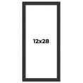 thumbnail image 1 of 12x28 Frame Black Real Wood Picture Frame Width 1.25 Inches | Interior Frame Depth 0.5 Inches |, 1 of 8