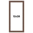 thumbnail image 1 of 12x28 Frame Brown Farmhouse Solid Wood Picture Frame Width 1.5 Inches | Interior Frame Depth 0.5, 1 of 8
