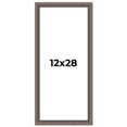 thumbnail image 1 of 12x28 Frame Silver Real Wood Picture Frame Width 1.25 Inches | Interior Frame Depth 0.5 Inches |, 1 of 8