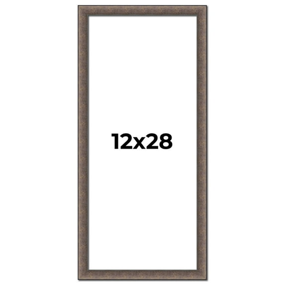 12x28 Frame Silver Real Wood Picture Frame Width 1.25 Inches | Interior Frame Depth 0.5 Inches |