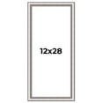 thumbnail image 1 of 12x28 Frame Silver Real Wood Picture Frame Width 1.25 Inches | Interior Frame Depth 0.5 Inches |, 1 of 8