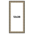 thumbnail image 1 of 12x28 Frame Silver Real Wood Picture Frame Width 1.75 Inches | Interior Frame Depth 0.5 Inches |, 1 of 8
