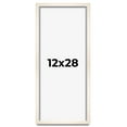 thumbnail image 1 of 12x28 Frame White Wheat Solid Wood Picture Frame | Moulding Width 0.75 Inches | Interior Depth 0.5, 1 of 8