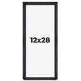 thumbnail image 1 of 12x28 Shadow Box Frame Black | 1 Inches Deep Real Wood Farmhouse Shadowbox Display Frame | UV, 1 of 6