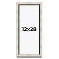 thumbnail image 1 of 12x28 Shadow Box Frame Silver | 1.625 Inches Deep Real Wood Contemporary Shadowbox Display Frame |, 1 of 7