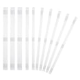 thumbnail image 1 of 12x285mm Thermal Binding Strips, 50PCS Glue Strips Tape Hot Melt Adhesive with Mesh Backing for Book Binding Repair Albums Pictures Files Crafts A4 Letter Size, White, 1 of 6