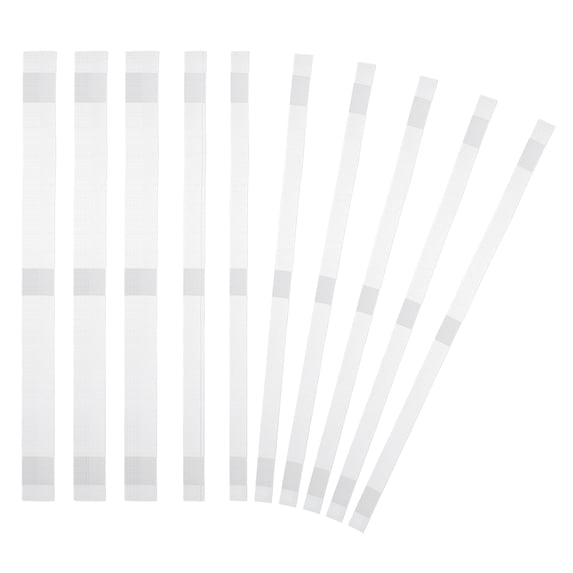 12x285mm Thermal Binding Strips, 50PCS Glue Strips Tape Hot Melt Adhesive with Mesh Backing for Book Binding Repair Albums Pictures Files Crafts A4 Letter Size, White