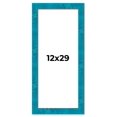 thumbnail image 1 of 12x29 Frame Blue Teal Burl Wood Picture Frame | 1.75 Inch Moulding Width | Interior Frame Depth 0.5, 1 of 8