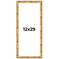thumbnail image 1 of 12x29 Frame Gold Bamboo Picture Frame - Complete Modern Photo Frame Includes UV Acrylic Shatter, 1 of 8