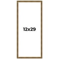 thumbnail image 1 of 12x29 Frame Gold Kingsley Distressed Solid Wood Picture Frame Width 0.75 Inches | Interior Frame, 1 of 8