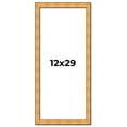 thumbnail image 1 of 12x29 Frame Gold Rustic Solid Wood Picture Frame | 1.25 Inch Wide Moulding | Rustique Gold, 1 of 8