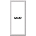 thumbnail image 1 of 12x29 Frame Silver Inner Slope Bevel Picture Frame | 1 Inch Moulding Width | 0.75 Inch Rabbet Depth, 1 of 8