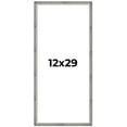 thumbnail image 1 of 12x29 Frame Silver Picture Frame - Complete Modern Photo Frame Includes UV Acrylic Shatter Guard, 1 of 8