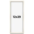 thumbnail image 1 of 12x29 Frame White Wash Solid Wood Picture Frame | 0.8125 Inch Moulding Width | Includes UV Acrylic, 1 of 8