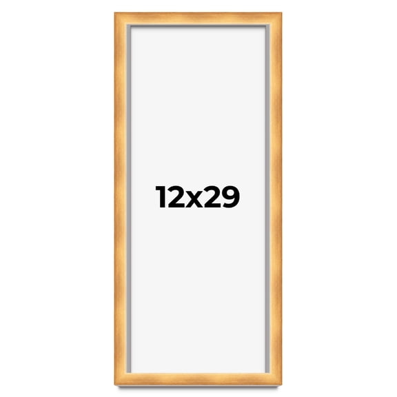 12x29 Shadow Box Bronze Cross-Brushed Display Frame | 1.625 Inches Deep Solid Wood | UV Resistant
