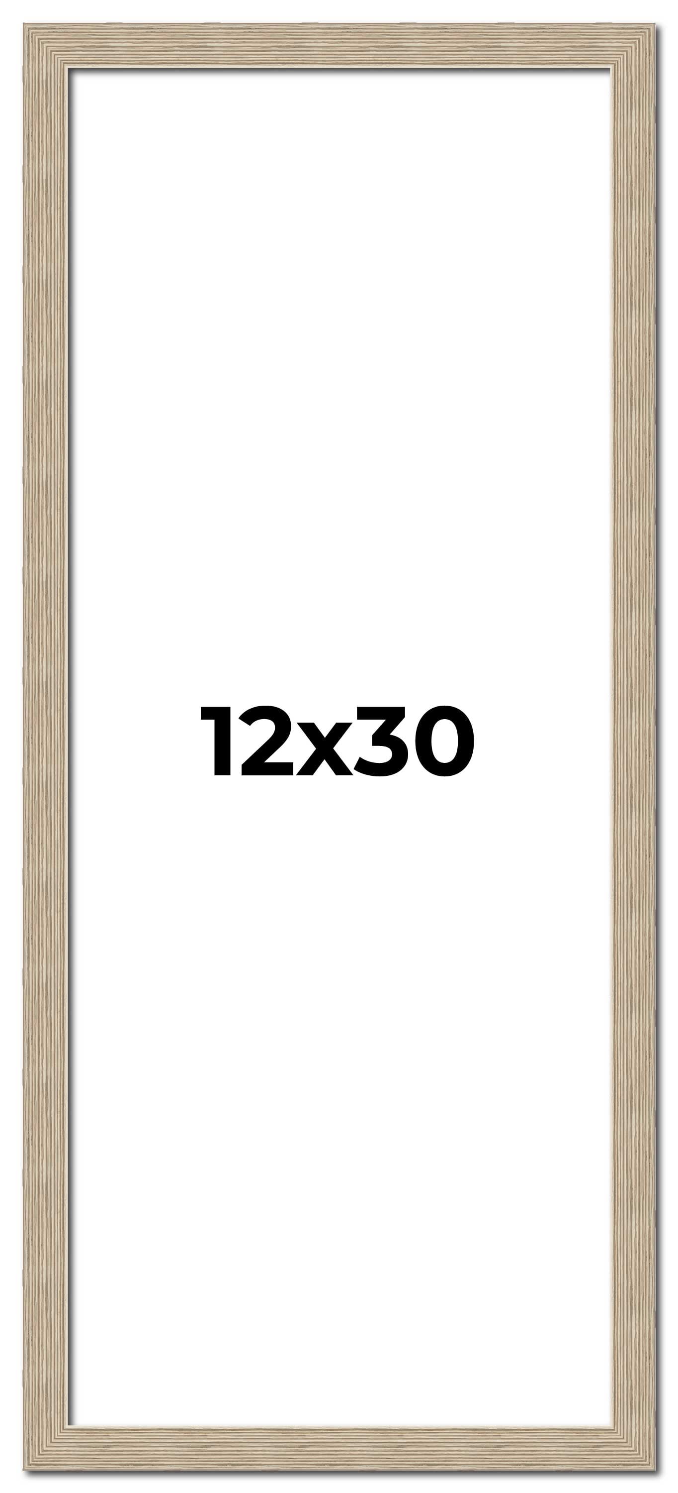 12x30 Frame Grey Solid Wood Picture Frame Width 1 Inches | Interior ...