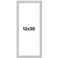 thumbnail image 1 of 12x30 Frame Silver Inner Slope Bevel Picture Frame | 1 Inch Moulding Width | 0.75 Inch Rabbet Depth, 1 of 8
