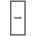thumbnail image 1 of 12x30 Frame Silver Real Wood Picture Frame Width 1.25 Inches | Interior Frame Depth 0.75 Inches |, 1 of 8