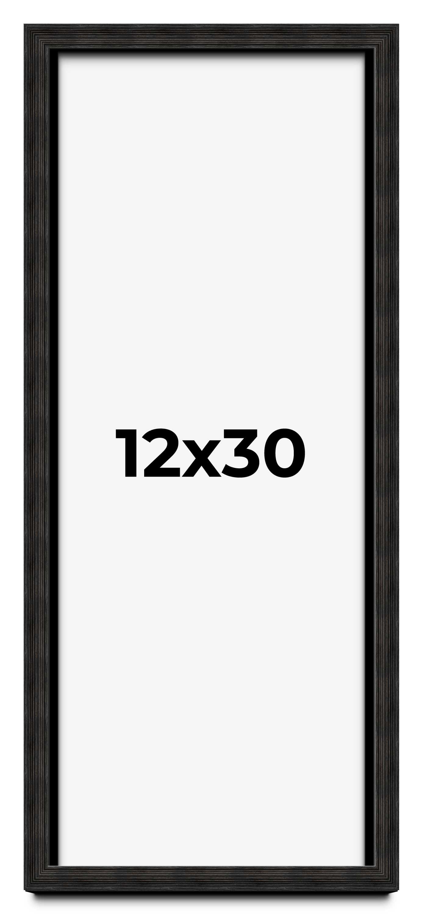 12x30 Shadow Box Black Rustic Barnwood Display Frame | 1.125 Inch Deep ...