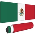 thumbnail image 1 of 12x31.5in Oversized Mouse Pad Flag of Mexico Mouse Mat Non Slip Rubber Gaming Mouse Pad for Office Home Computers Laptop Gaming, 1 of 6