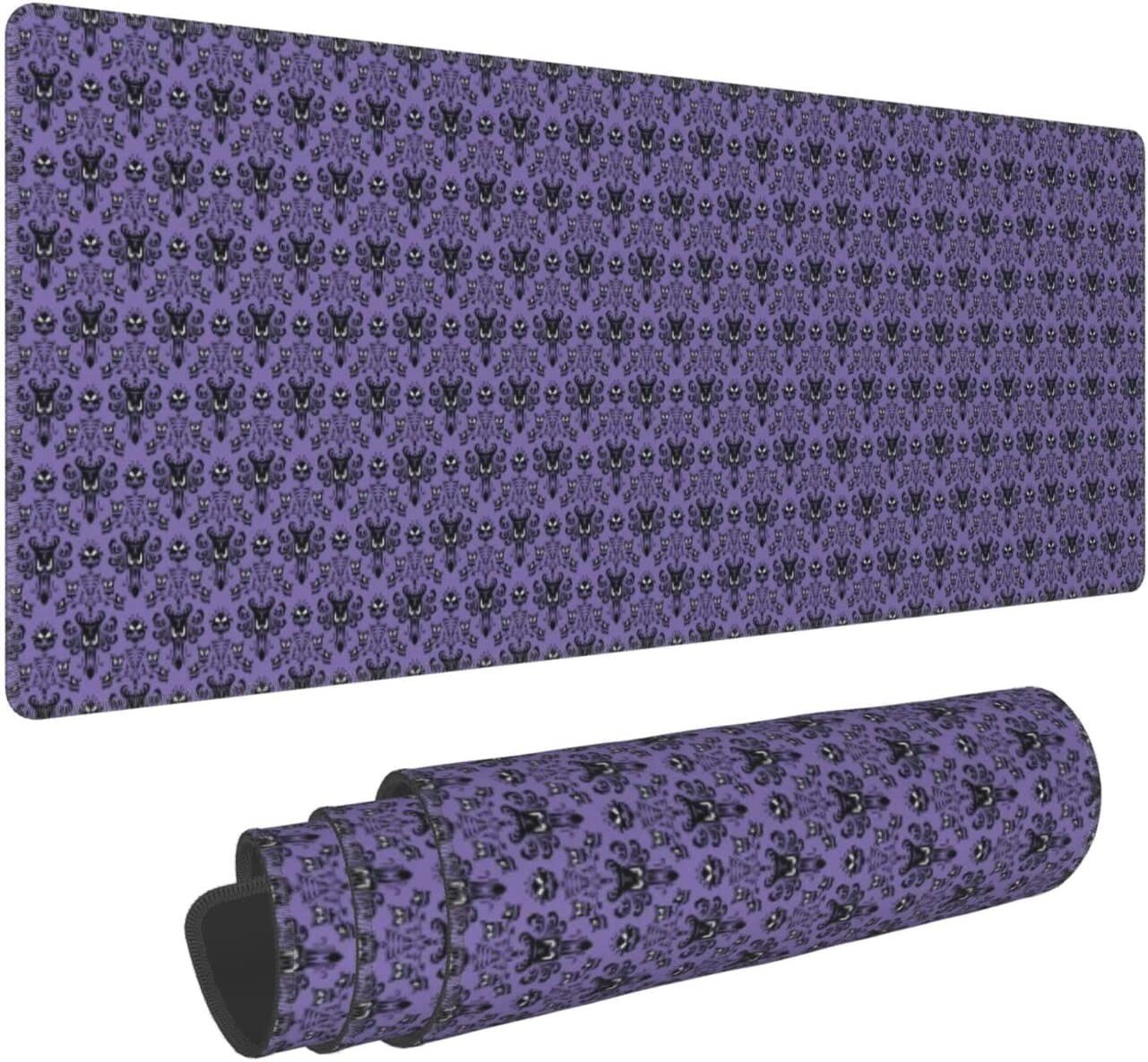 12x31.5in Oversized Mouse Pad Haunted Mansion Mouse Mat Non Slip Rubber Gaming Mouse Pad for Office Home Computers Laptop Gaming