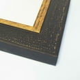 thumbnail image 1 of 12x32 Frame Black & Gold Solid Wood Picture Frame Width 1.75 Inches | Interior Frame Depth 0.5625, 1 of 6
