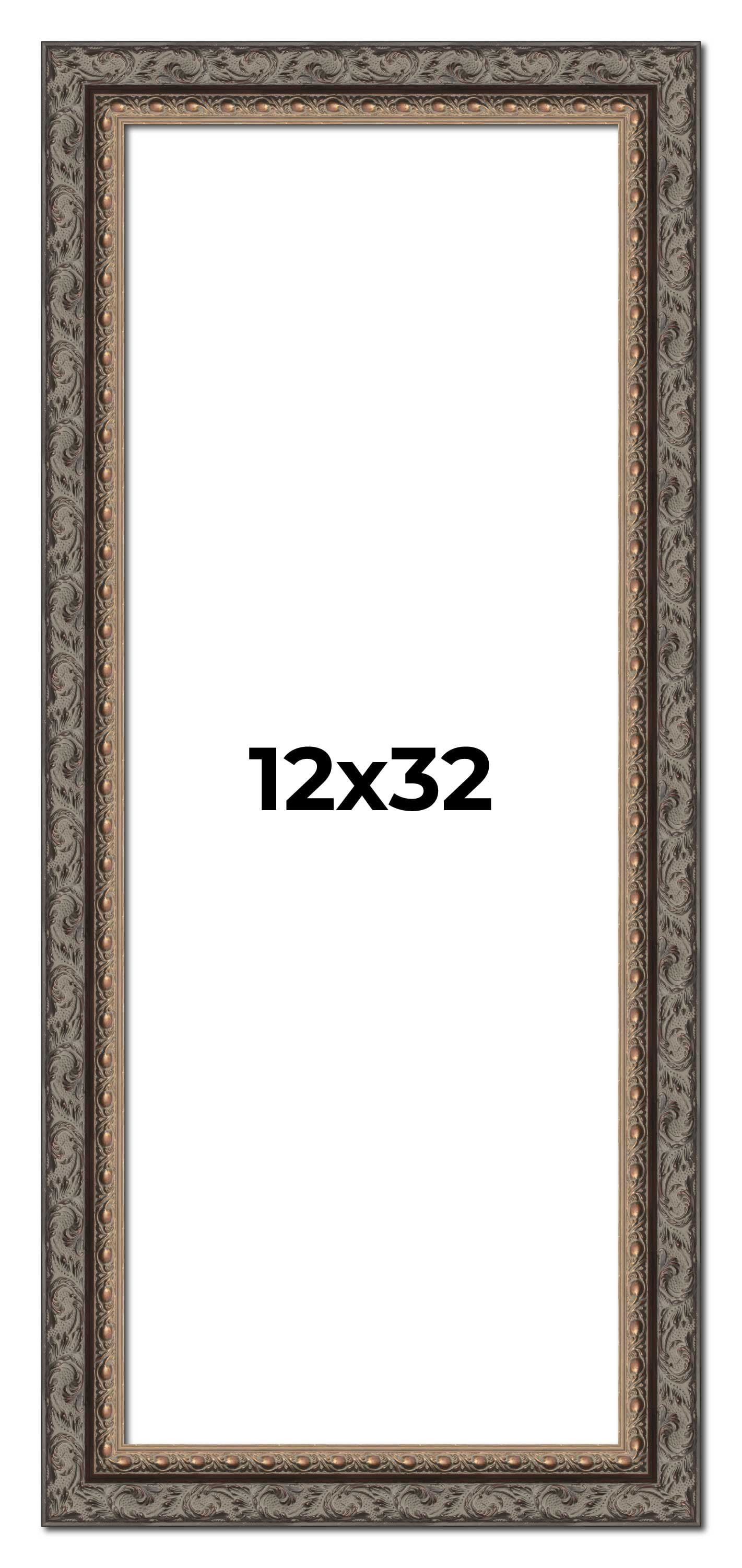 12x32 Frame Black Real Wood Picture Frame Width 2 inches | Interior ...