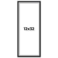 thumbnail image 1 of 12x32 Frame Black & Silver Solid Wood Picture Frame Width 1.25 Inches | Interior Depth 0.75 Inches, 1 of 8