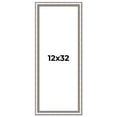 thumbnail image 1 of 12x32 Frame Silver Real Wood Picture Frame Width 1.25 Inches | Interior Frame Depth 0.5 Inches |, 1 of 8