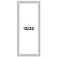 thumbnail image 1 of 12x32 Frame Sterling Silver Solid Wood Picture Frame | 1.25 Inch Moulding Width | 0.75 Inch, 1 of 8