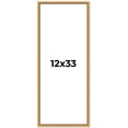 thumbnail image 1 of 12x33 Frame Beaded Gold Solid Wood Picture Frame | 0.75 Inches Moulding Width | Liscio Oro, 1 of 8