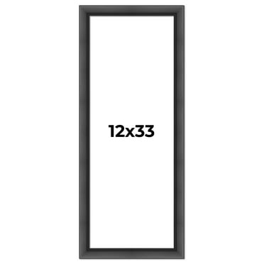 12x33 Frame Black Passaggi Solid Wood Picture Frame Width 1.5 Inches | Interior Depth 0.5 Inches |