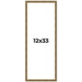 thumbnail image 1 of 12x33 Frame Gold Kingsley Distressed Solid Wood Picture Frame Width 0.75 Inches | Interior Frame, 1 of 8