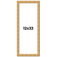 thumbnail image 1 of 12x33 Frame Gold Rustic Solid Wood Picture Frame | 1.25 Inch Wide Moulding | Rustique Gold, 1 of 8