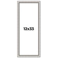 thumbnail image 1 of 12x33 Frame Silver Real Wood Picture Frame Width 1.25 Inches | Interior Frame Depth 0.5 Inches |, 1 of 8