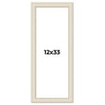 thumbnail image 1 of 12x33 Frame White Real Wood Picture Frame Width 1.75 inches | Interior Frame Depth 0.5 inches |, 1 of 8