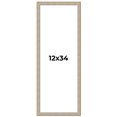 thumbnail image 1 of 12x34 Frame Grey Solid Wood Picture Frame Width 1 Inches | Interior Frame Depth 0.5 Inches |, 1 of 8