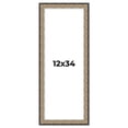 thumbnail image 1 of 12x34 Frame Silver Real Wood Picture Frame Width 1.75 Inches | Interior Frame Depth 0.5 Inches |, 1 of 8