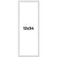 thumbnail image 1 of 12x34 Frame White Scuffed Rustic Solid Wood Picture Frame | 0.75 Inch Moulding Width| Includes UV, 1 of 8