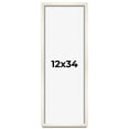 thumbnail image 1 of 12x34 Frame White Wheat Solid Wood Picture Frame | Moulding Width 0.75 Inches | Interior Depth 0.5, 1 of 8