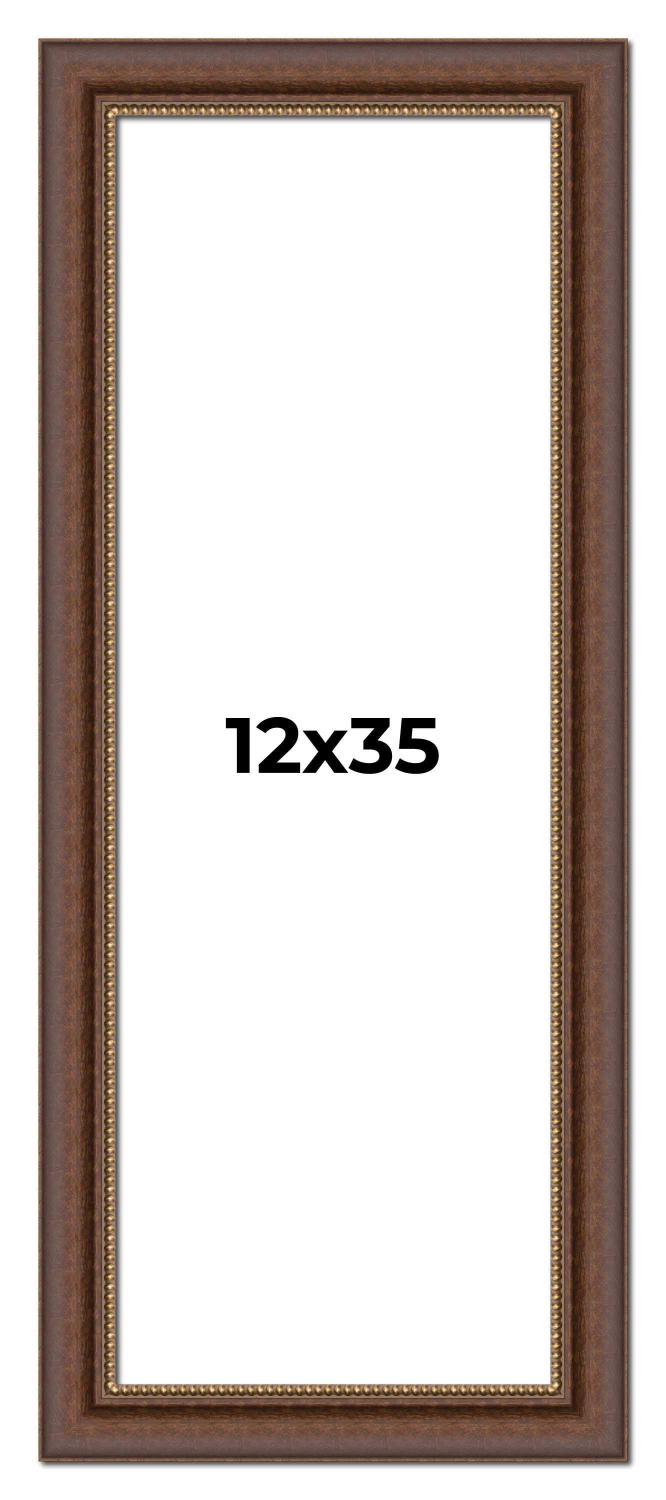 12x35 12x35 Copper and Brown Real Wood Picture Frame Width 2 inches ...