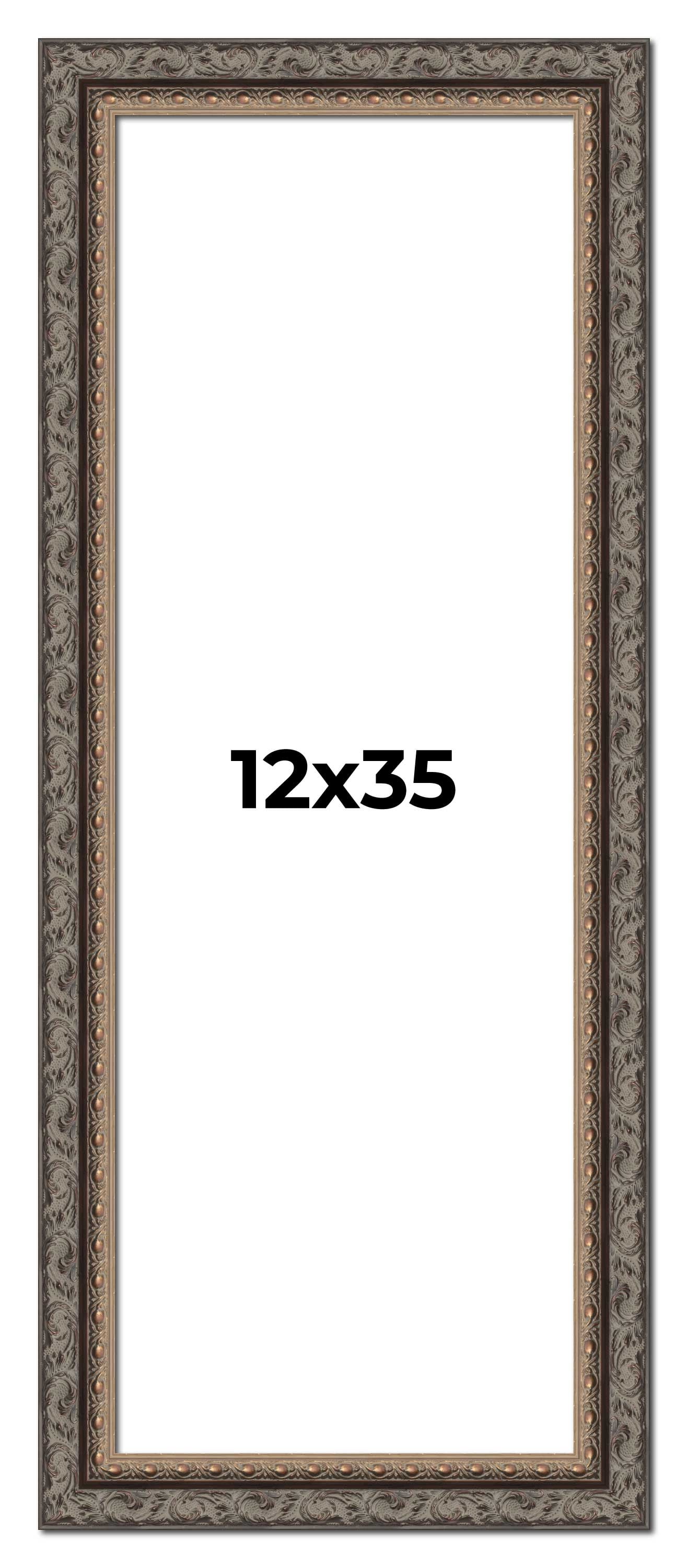 12x35 12x35 Frame Black Real Wood Picture Frame Width 2 inches | Interior ...