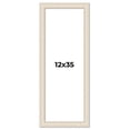 thumbnail image 1 of 12x35 Frame White Real Wood Picture Frame Width 1.75 inches | Interior Frame Depth 0.5 inches |, 1 of 8