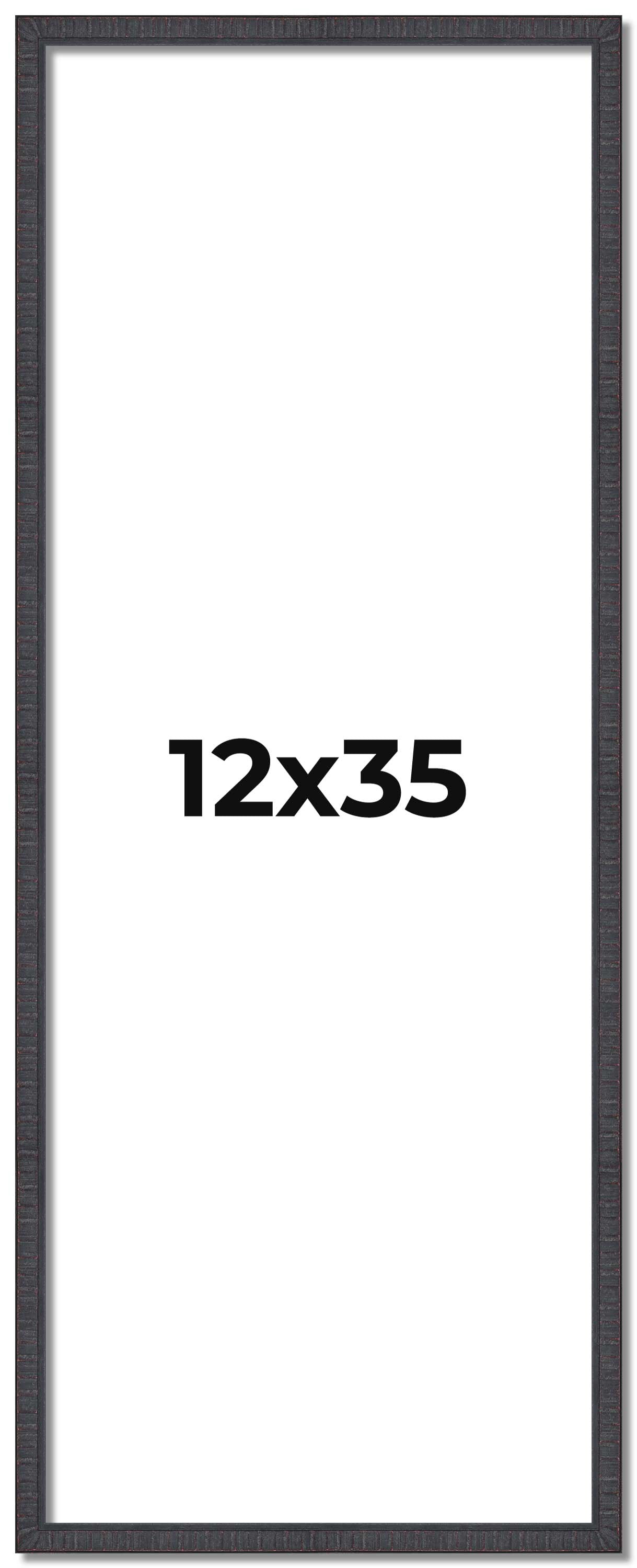 12x35 12x35 Rustic Brown Real Wood Picture Frame Width 0.75 inches | Interior ...