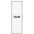 thumbnail image 1 of 12x35 Shadow Box Cream of Wheat White Washed Display Frame | 0.875 Inches Deep Solid Wood Shadowbox, 1 of 8