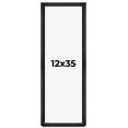 thumbnail image 1 of 12x35 Shadow Box Frame Black | 1 Inches Deep Real Wood Farmhouse Shadowbox Display Frame | UV, 1 of 6