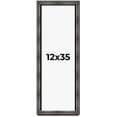 thumbnail image 1 of 12x35 Shadow Box Frame Brown Cherry | 2.625 Inches Deep Pine Wood Traditional Shadowbox Display, 1 of 8