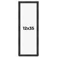 thumbnail image 1 of 12x35 Shadow Box Frame Grey Charcoal Black | 0.875 Inches Deep | Solid Wood Shadowbox Display Frame, 1 of 8